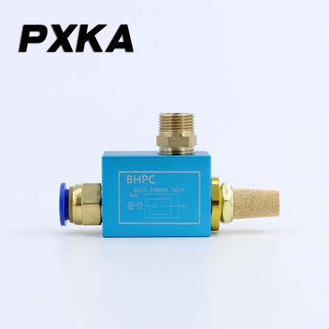 Free shipping Pneumatic Exhaust Valve QE-02/03/04 Quick Release Valve quick exhaust valve Quick Release Valve Fittings ► Photo 1/6