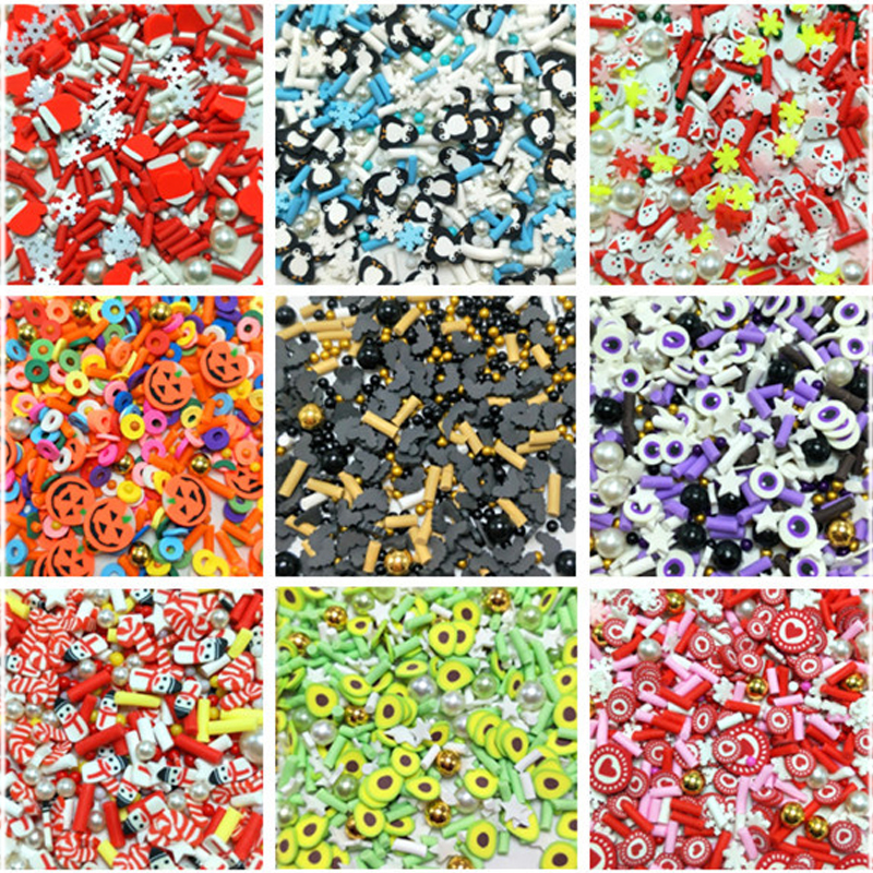 FLA 100g Slime Clay Fake Candy Sweets Sugar Sprinkle Decorations for Fake  Cake Dessert Food Particles Decoration Toys