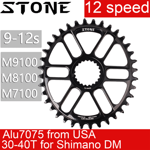 Stone Chainring For 12s Shimano m9100 m8100 m7100 Oval 30T 32t 34 36 38T 12 speed Direct Mount Chainwheel mt 900 9100 8100 7100 ► Photo 1/6