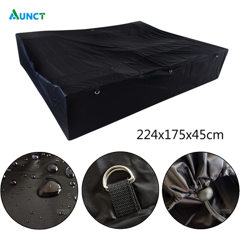 224x175x45cm Universal Cam per Trailer Cover Black Waterproof Travel Camping Cover Rooftop Travel  Black Rooftop Travel Cover ► Photo 1/6