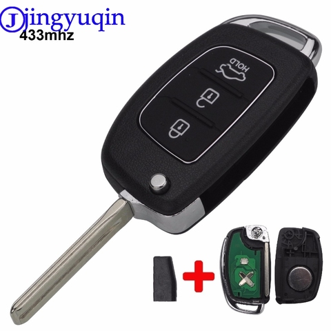 Remote 3 Buttons 433Mhz With ID46 Chip TOY40 Car Key For Hyundai New IX35 IX25 IX45 Elantra Santa Fe Sonata Fob Control ► Photo 1/5