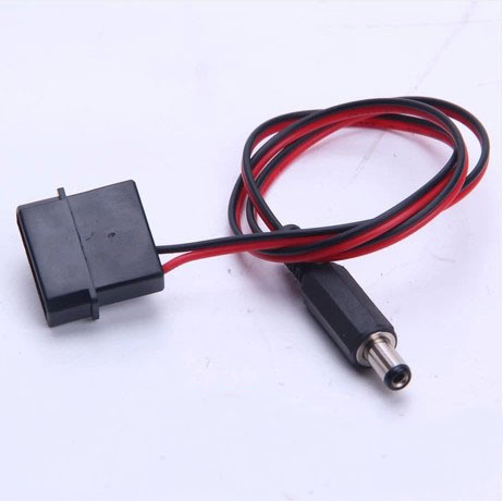 IDE Molex Male to DC 5.5mm x 2.1mm Male Converter Adapter Power Supply Cable 12V 18AWG Wire 50cm ► Photo 1/3