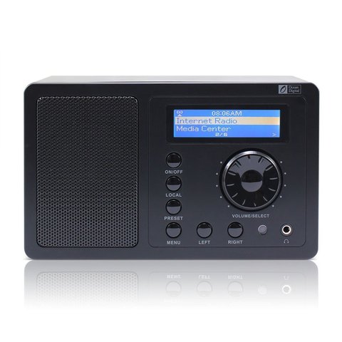 WiFi+UPnP Radio Ocean Digital WR-220 Internet WiFi Radio UPnP player 14000 Radio station alarm Remote Multi-language Menu ► Photo 1/1