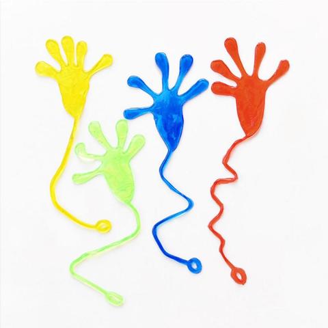 10Pcs Kids Fun Sticky Hands Palm Elastic Sticky Squishy Slap Palm Toy Kid Party Favors Novelty Gift Jokes Prank Puzzle Funny Toy ► Photo 1/6