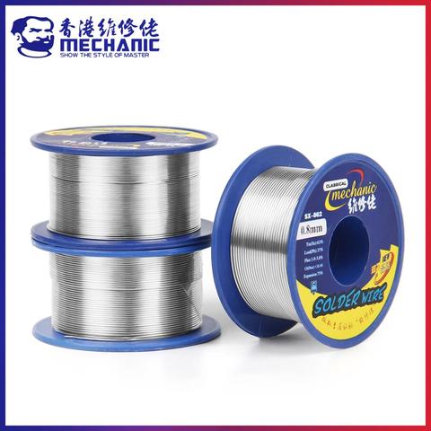 MECHANIC 60g 0.3/0.4/0.5/0.6/0.8/1.0/1.2mm 63/37 Rosin Core Tin Lead 183℃ Melt Solder Wire Welding Flux 1.0-3.0% Iron Cable Reel ► Photo 1/6