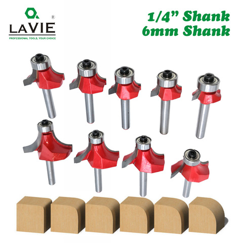 LAVIE 1pc 6mm 1/4 Shank Small Corner Round Router Bit for Wood Edging Woodworking Mill Classical Cutter Bit for Wood MC01035 ► Photo 1/5