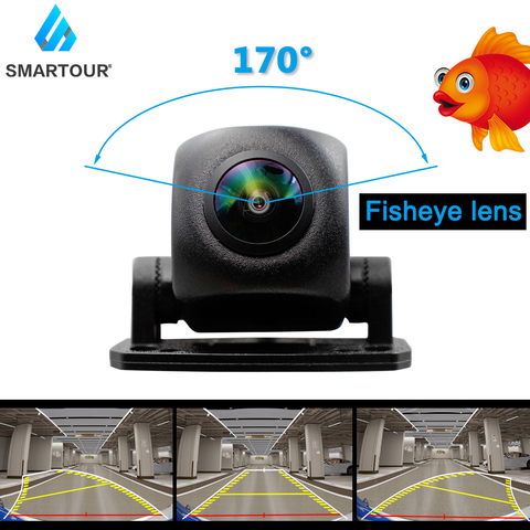 Smartour HD 1080P Fisheye Lens Car Reverse Backup Rear View Camera Dynamic Trajectory Parking Line Vehicle Parking Track Camera ► Photo 1/6