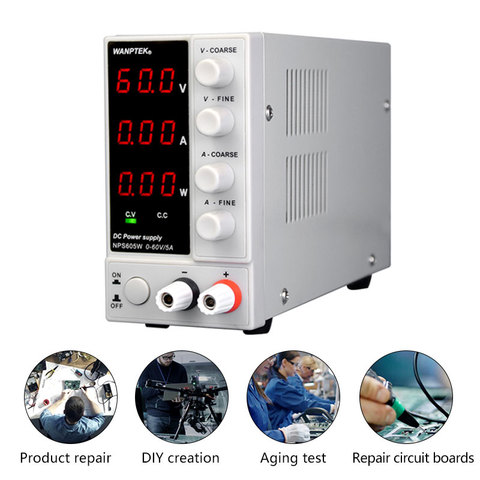 DC Laboratory 30V 10A mini switching regulated lab adjustable dc power supply with Stabilizer power display 60V 5A Bench power ► Photo 1/6