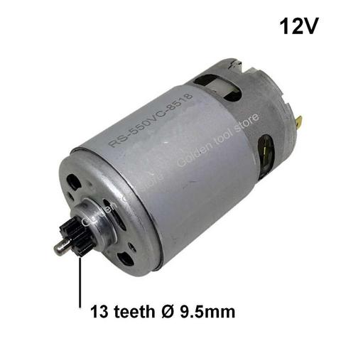 13 Teeth RS-550VC-8518 Motor 12V Replace for BOSCH GSR GSB 12-2-LI 120-LI GSR12-2-LI GSR12-LI GSB120-LI GSR120-LI screw driver ► Photo 1/4