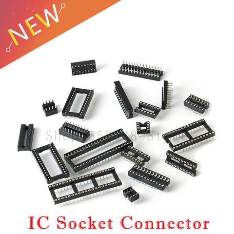 10PCS IC Sockets DIP6 DIP8 DIP14 DIP16 DIP18 DIP20 DIP28 DIP40 pins Connector DIP Socket 6 8 14 16 18 20 24 28 40 pin ► Photo 1/5