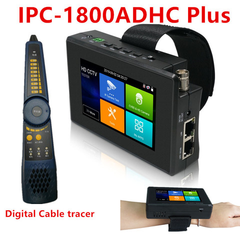 HD CCTV Tester IPC-1800ADH Plus 4K 8MP IP CVBS CVI TVI AHD  WiFi Hotspot  Digital Cable Tracer RJ45 TDR IP  Camera Tester POE ► Photo 1/6