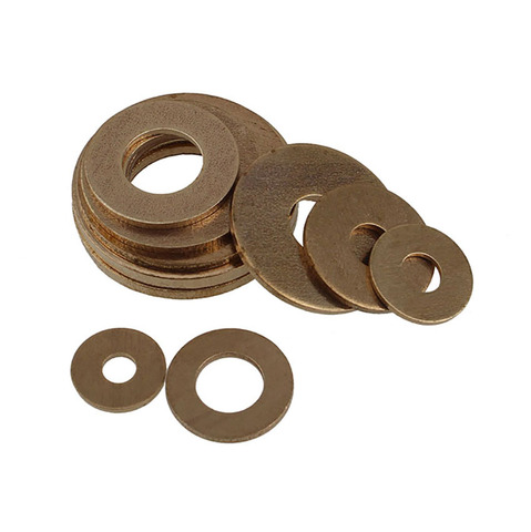 10/50PCS Metric Washers Solid  Sealing  Brass Flat Washers M2 M10 M3 M4 M5 M6 M8 - M20 ► Photo 1/6