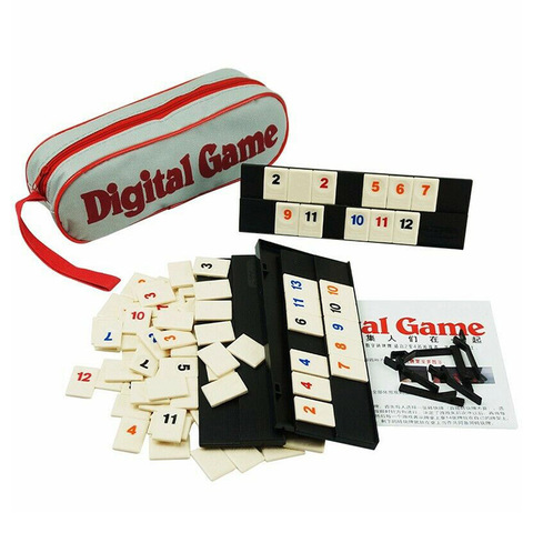 New Israel Fast Moving Rummy Tile Classic Board Game 2-4People Israel Mahjong Digital Game Home Game Party Game ► Photo 1/6