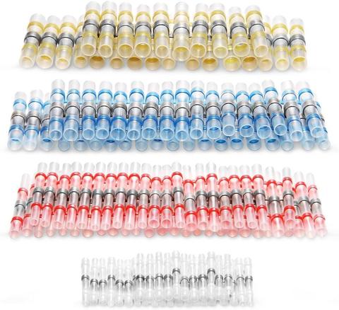 10/20/100/500PCS Solder Seal Wire Connectors, Butt Connectors Heat Shrink Electrical Insulated Marine Waterproof Wire Terminals ► Photo 1/6