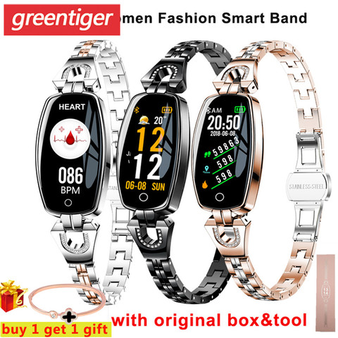 H8 Smart Bracelet Women Wristband Blood Pressure Heart Rate Monitor Fitness Tracker IP67 Waterproof Smart Band Female Smartwatch ► Photo 1/6