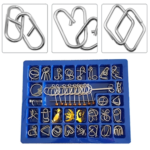 Challenging Metal Wire Puzzle Brain Teaser Game For Adults Kids - Puzzles -  AliExpress