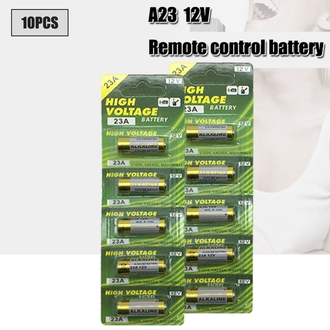 10Pcs/lot 12V 23A Ultra Alkaline Battery High Voltage Battery A23 V23GA MN21 For Calculators /Keyfob Remotes /Alarms ► Photo 1/6