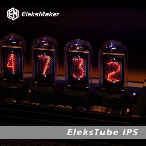 Elekstube IPS Nixie Tube Digital Clock Electronic Calendar 6 Bit LCD Time Photo Display Creative Retro Desk Decoration Gift ► Photo 1/5