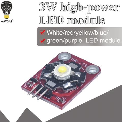 3W High-Power KEYES LED Module with PCB Chassis for Arduino STM32 AVR ► Photo 1/6