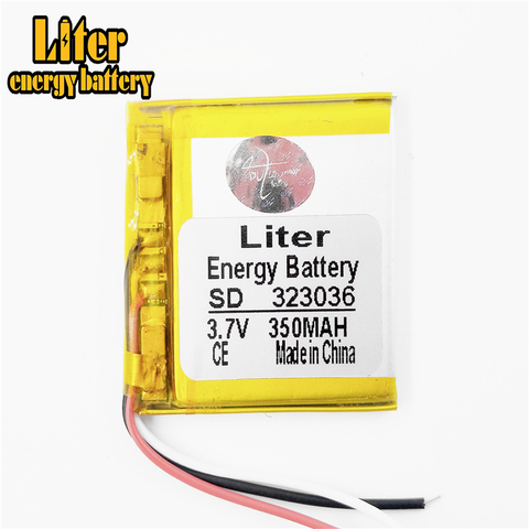 3 lines 3.7V 350mAh 323036P lithium polymer batteries genuine MP3 MP4 MP5 mobile phone battery ► Photo 1/4