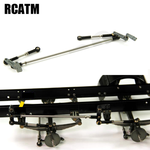 Metal Front Steering Turn Linkage Rod Kit 8X8  For Tamiya 1/14 RC Truck Car Tipper Scania Actros Lesu MAN Actros R470 R620 F16 ► Photo 1/6