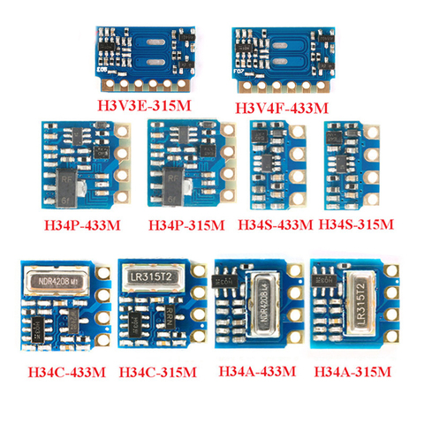 315MHz 433MHz RF Transmitter Module Transmission Module Wireless Remote Control Long Distance Transmission H34P H34S H34C H34A ► Photo 1/6