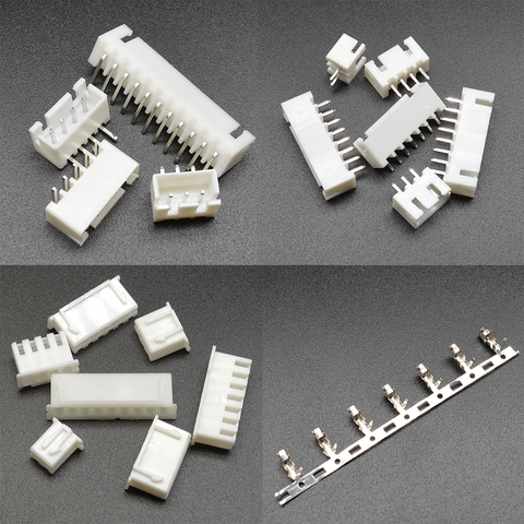 50pcs XH2.54 2p 3p 4p 5p 6 pin 2.54mm Pitch Terminal Kit / Housing / Pin Header Connector Wire Connectors Adaptor XH TJC3 ► Photo 1/5