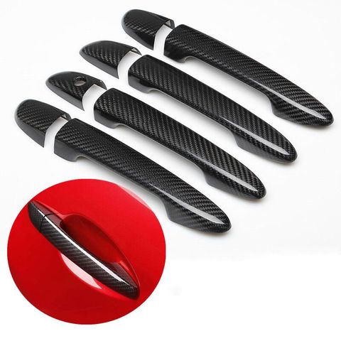 For Mazda 2 2008-2022 Mazda 3 2010-2022 Mazda 6 2007 - 2022 Styling Carbon Fiber Chrome Car Door Handle Cover Car Accessories ► Photo 1/6