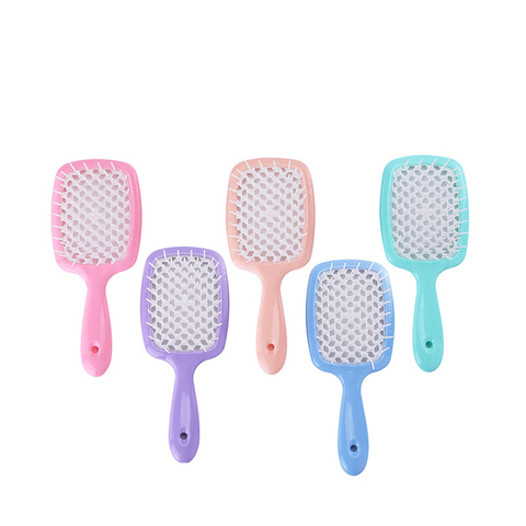 New Wide Teeth Air Cushion Combs  Women Scalp Massage Comb Hair Brush Hollowing Out Home Salon DIY Hairdressing Tool ► Photo 1/6