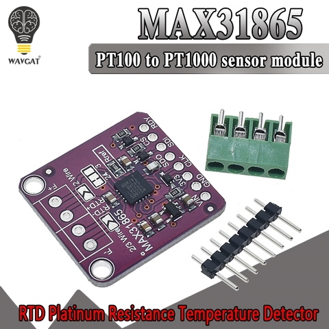 SPI 3.3V/5V MAX31865 PT100/PT1000 RTD-to-Digital Converter Temperature Thermocouple Sensor Amplifier Board Module ► Photo 1/6