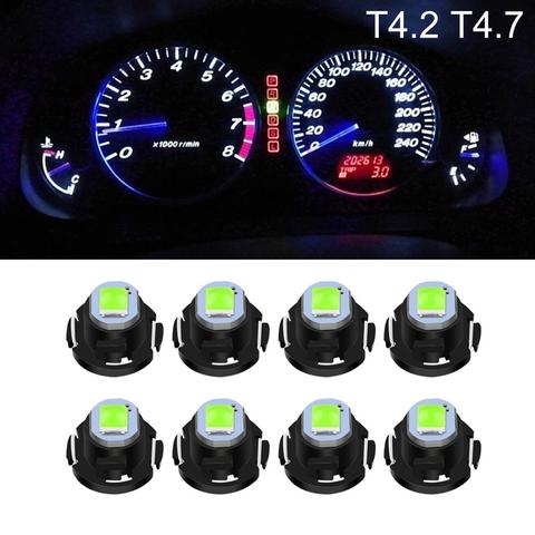 8pcs T3 T4.2 T4.7 Led Bulb 3030SMD Chips Car Interior Lights Dashboard warming indicator Wedge Auto Instrument Lamp 12V ► Photo 1/6