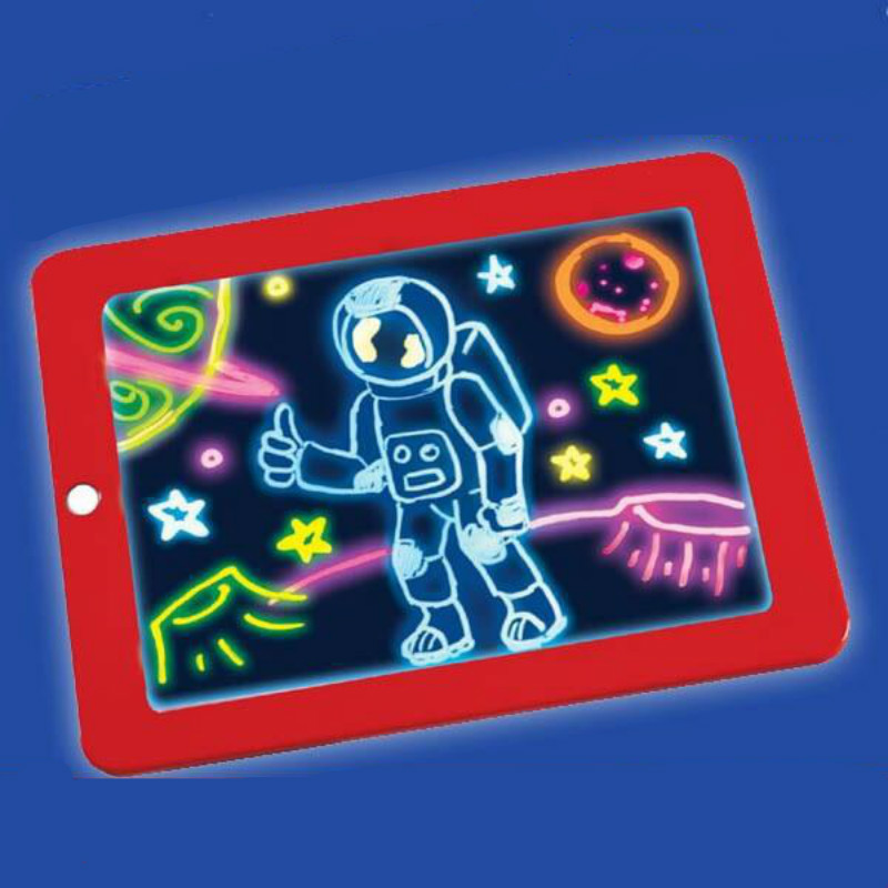 Magic Luminous Drawing Board Children Toy Tablet Draw In Dark Magic  Light-Fun Fluorescent Pen Children Educational Toy For kids - AliExpress