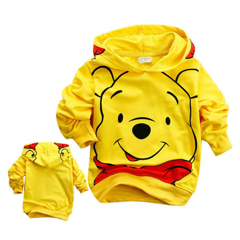 Cartoon Edward Bear Vigny Winnie the Pooh Print Baby Boy Girl Casual Sweatshirt Kid Hoodies Long Sleeve T Shirt Children Clothes ► Photo 1/6