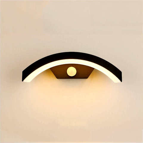 (WECUS) Outdoor garden garden light, home human body induction waterproof bracket light , LED aisle stair wall lamp ► Photo 1/6