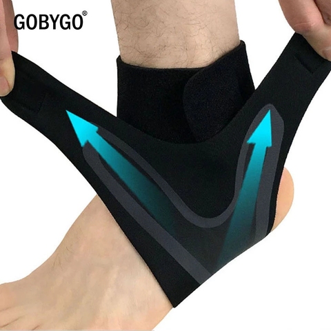 GOBYGO  Sport Ankle Support Elastic High Protect Sports Ankle Equipment Safety Running Basketball Ankle Brace Support ► Photo 1/6