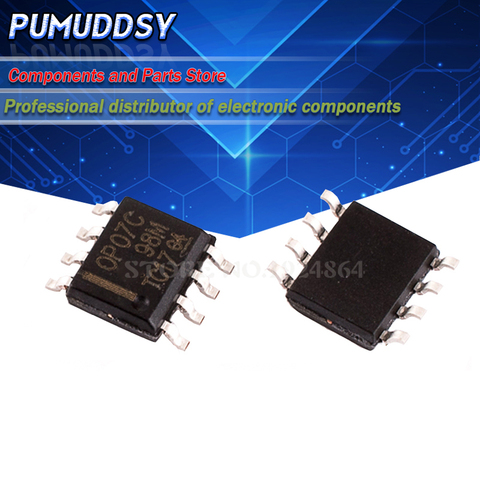 10PCS OP07 OP07C OP07CDR SOP8 Operational Amplifier Low Noise Bipolar Op Amps ► Photo 1/2