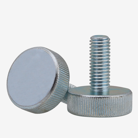 Gb835 flat head hand screw knurled large round head bolt hand tight adjusting screw m3m4m5 10PCS ► Photo 1/4