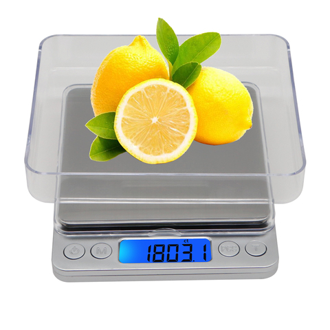 3000g 0.1g Electronic Scale 3kg Digital Scales Pocket Platform Scale Weight Balance Jewelry Weighing with 2 Trays 40% off ► Photo 1/6