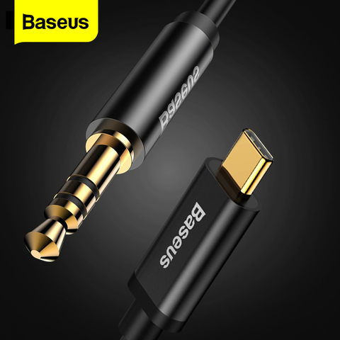 Baseus USB Type C Aux Audio Cable to 3.5mm Jack Female Speaker Cable For Headphone Headset Aux Cord For Xiaomi Huawei Samsung ► Photo 1/6