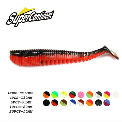 2022 Supercontinent 50mm 80mm 95mm 110mm Fishing Lures soft lure Artificial bait Predator Tackle for pike and Pike ► Photo 1/6