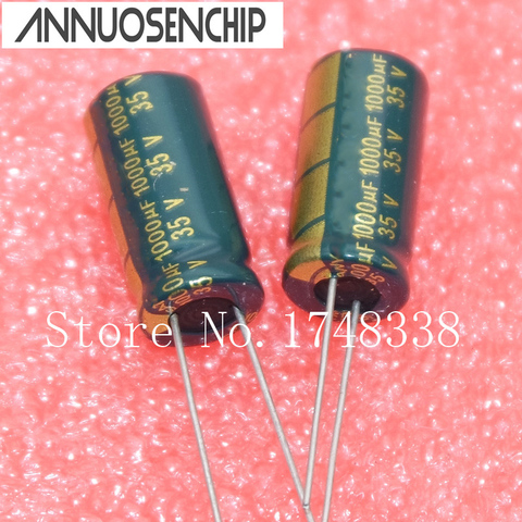 Electrolytic capacitor 35V 1000UF 10 * 20mm DIP 1000uf 35v   special high-frequency crystal 100pcs/pack ► Photo 1/4