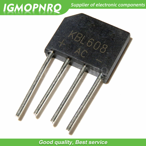 10PCS free shipping KBL608 bridge rectifier 6A 800V 100% new original quality assurance ► Photo 1/1