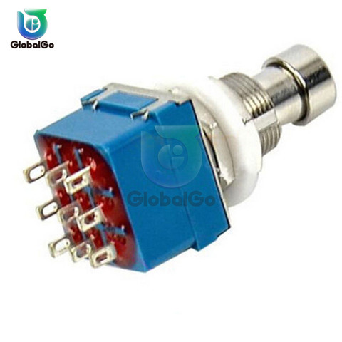 3PDT 9 Pin Latching Stomp Pedal Footswitch Foot Switches Guitar Effects ► Photo 1/5