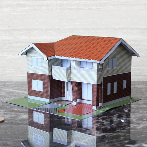 Villa Small Building DIY Parent-child Puzzle Craftsmanship Class Architect Small House 3D Paper Model Boutique ► Photo 1/5