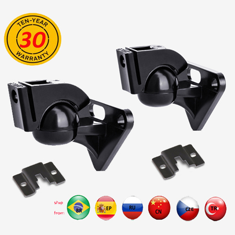 (1 Pair) R5 Zinc Alloy universal zinc alloy Strong 15kg Z906 sonos play sound SPEAKER WALL mount bracket tilt swivel full motion ► Photo 1/5