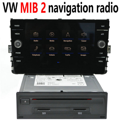 Brand new original navigation radio 5Q0 035 866C, suitable for VW Passat B8, Golf mk7, Tiguan mk2, Arteon, Atlas, Superb, Kodiaq ► Photo 1/6