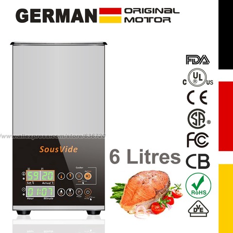 20% energy saving technology 500W cook Food cooking machine. sous vide cooker. Thermostatic Lab Water Bath 6L Water Bath Heater ► Photo 1/6