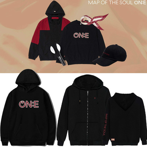 MAP OF THE SOUL ON:E Man Hoodies Man Sweatshirt Lounge Wear Casual Cloth Fleece Loose Man Hoodies Plus Size 3XL ► Photo 1/5