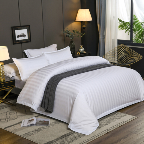 Premium Duvet Cover Bed Sheet set  100%Nature Cotton 600TC White Bedding set Twin Full Queen King Luxurious Hotel Collection ► Photo 1/5