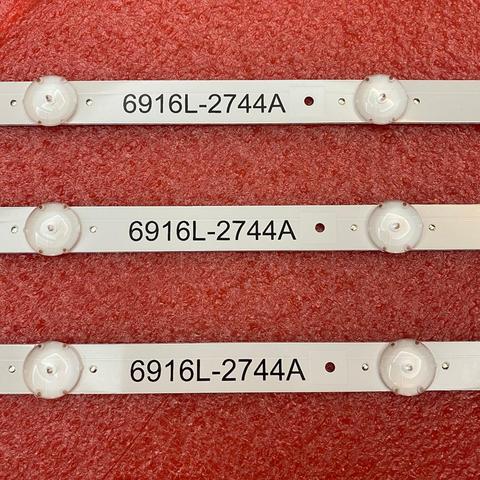 3 PCS/set 8LED 840mm  LED Backlight strip For LG 43UH620V 43UH610T 43UH630V 43UH603V 6916L-2744A UHD 1 ► Photo 1/6